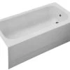 Outlet 😀 PROFLO® S-Series 60 x 30 in. Soaker Alcove Bathtub Right Drain in White 😀