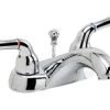 Best Sale ⭐ PROFLO® Two Handle Centerset Bathroom Sink Faucet with Pop-Up Drain Assembly in Polished Chrome 👍