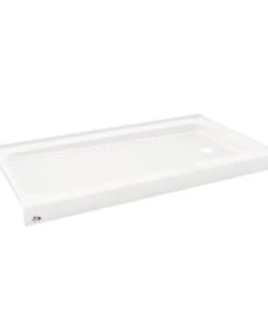 Cheapest ✨ PROFLO® Bannack 60 x 32 in. Enameled Steel Shower Floor with Right Drain in White 🌟