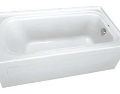 Flash Sale ⌛ PROFLO® Plus A Series 72 x 42 in. Whirlpool Alcove Bathtub Left Drain in Biscuit ✨