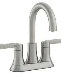 Flash Sale 🤩 PROFLO® Orrs Two Handle Centerset Bathroom Sink Faucet with Brass Pop-Up Drain Assembly in Brushed Nickel ⌛