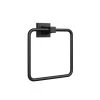 New ⌛ PROFLO® Kelper Rectangular Closed Towel Ring in Matte Black 🎁