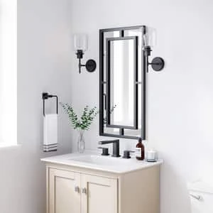 New ⌛ PROFLO® Kelper Rectangular Closed Towel Ring in Matte Black 🎁 - Image 2