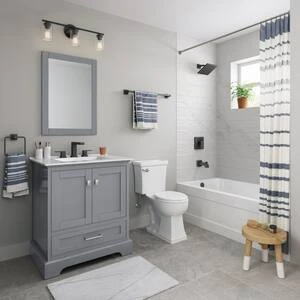 New ⌛ PROFLO® Kelper Rectangular Closed Towel Ring in Matte Black 🎁 - Image 5