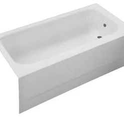 Best deal ✨ PROFLO® S-Series 60 x 30 in. Soaker Alcove Bathtub Right Drain in Bone 👍