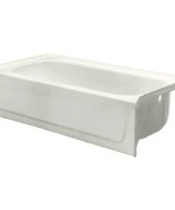 Cheapest 🌟 PROFLO® S-Series 60 x 30 in. Soaker Alcove Bathtub Right Drain in Biscuit 👏