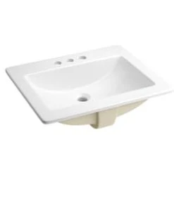 Wholesale 😀 PROFLO® Hoffman 21-1/4 x 17-3/4 in. Rectangular Vitreous China Drop-in Bathroom Sink, 4 in. Centerset in White 🔥