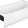 Best deal ✨ PROFLO® Folsom 60 x 30 in. Soaker Alcove Bathtub with Left Drain in Biscuit 🔔