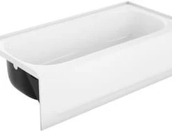 Best deal ✨ PROFLO® Folsom 60 x 30 in. Soaker Alcove Bathtub with Left Drain in Biscuit 🔔