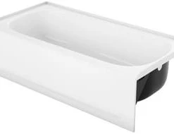 Hot Sale ❤️ PROFLO® Folsom 60 x 30 in. Soaker Alcove Bathtub with Right Drain in Biscuit 🎁