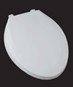 Cheapest ✨ PROFLO® Tizer Elongated Closed Front Plastic Toilet Seat with Cover in Buiscuit ❤️