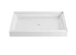 Promo 👏 PROFLO® Morenci 48 x 34 in. Rectangle Shower Base in White ✔️