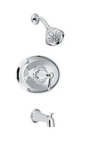 Brand new ⌛ PROFLO® Single Handle Single Function Bathtub & Shower Faucet in Polished Chrome Trim Only 🔔