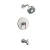 Best Sale ❤️ PROFLO® Pixley Single Handle Bathtub & Shower Faucet in Brushed Nickel Trim Only 🤩