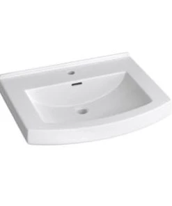 Deals 🔔 PROFLO® Otter Creek 20 x 24 in. Rectangular Vitreous China Pedestal Bathroom Sink, Single Hole in White 🎉