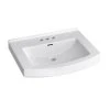 Cheap 🎁 PROFLO® Otter Creek 20 x 24 in. Rectangular Vitreous China Pedestal Bathroom Sink, 4 in. Centerset in White 👏